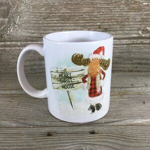 Merry Christ-Moose Coffee Mug, Christmas Moose